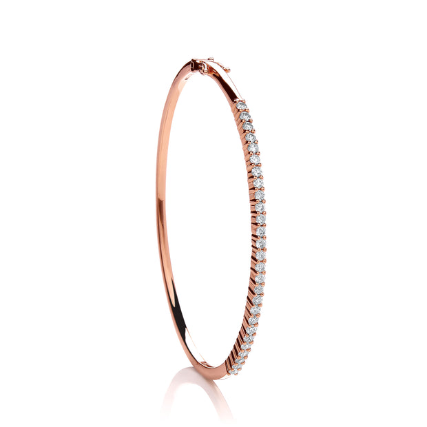 18ct Rose Gold Diamond Bracelet