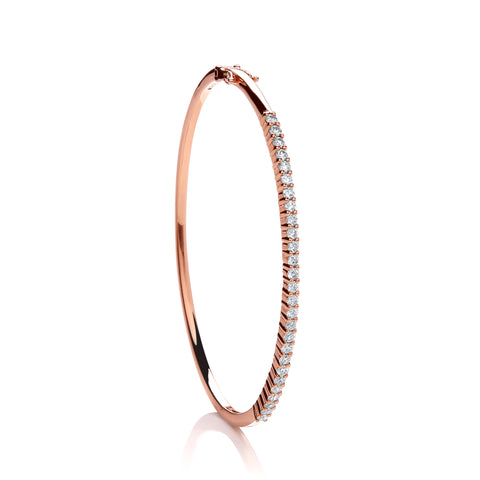 18ct Rose Gold Diamond Bracelet