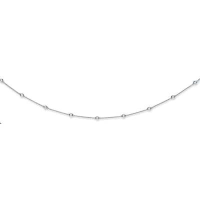 18ct White Gold Diamond Chain