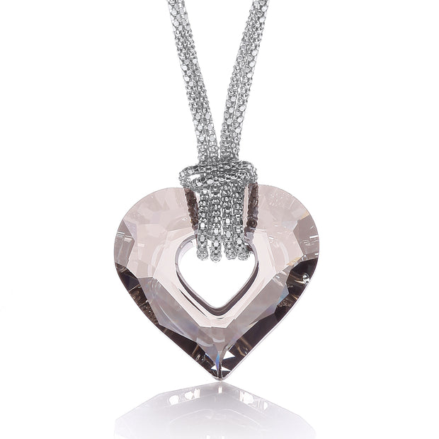 J-Jaz Lexie Swarovski Medium Heart Necklace