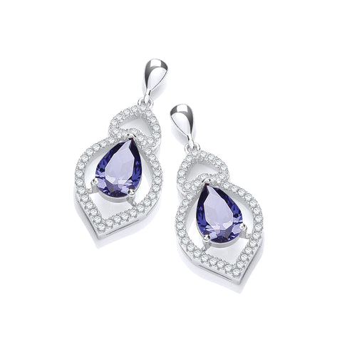 J-Jaz Alicia Blue Earrings