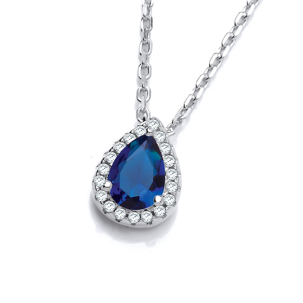 J-Jaz Dinah Blue Pendant and Chain