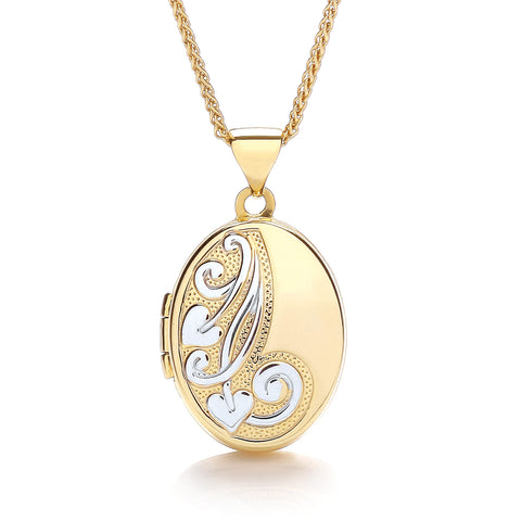 9ct Gold Two Colour Locket